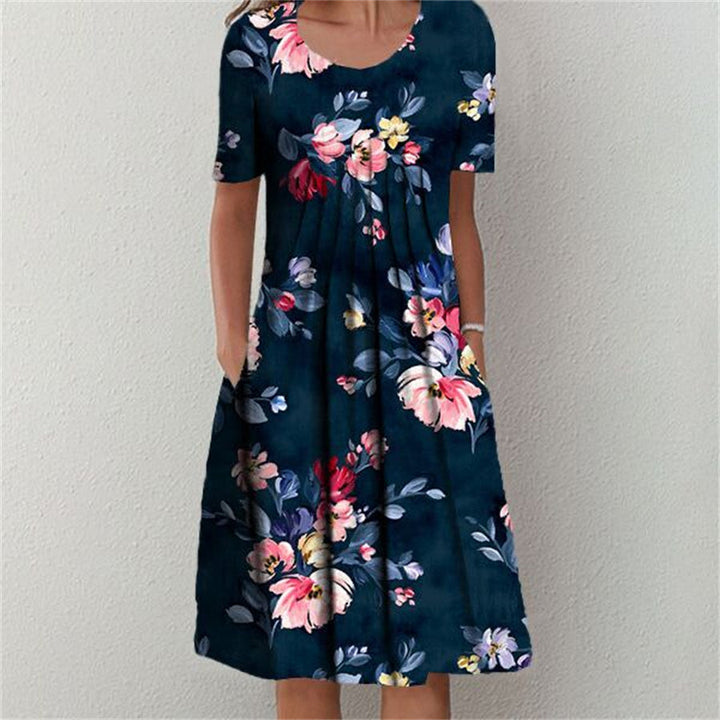 Margaret™ | Vintage Floral Art Print Dress