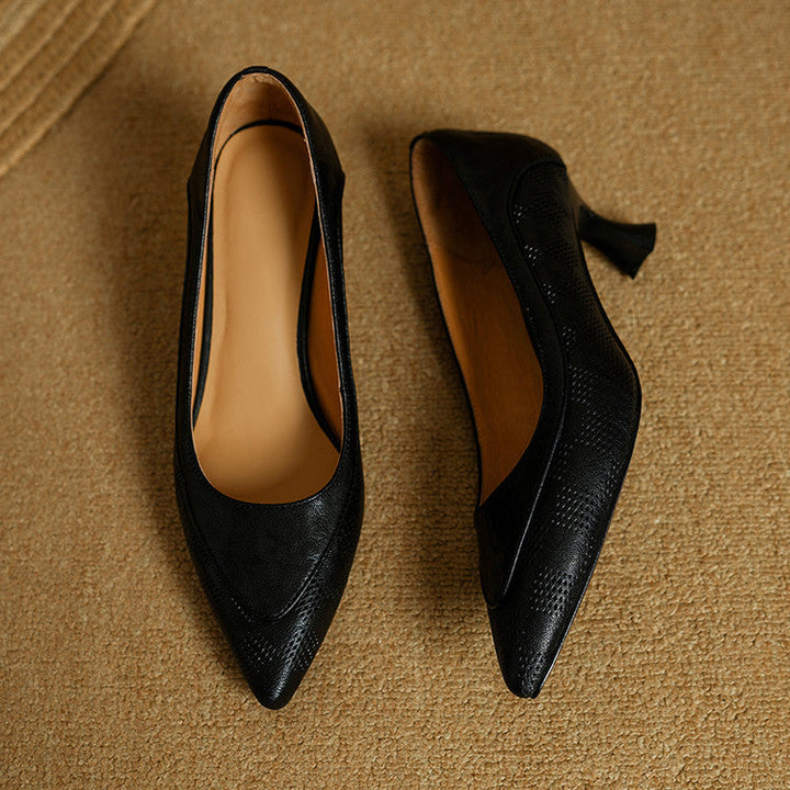 Belle Genuine Leather Heels