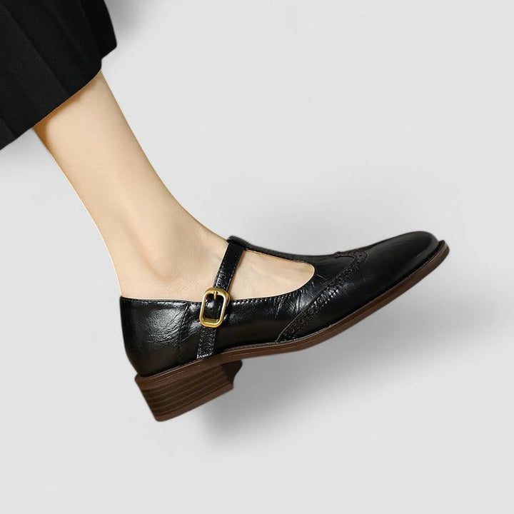 Phyllis | Two-Tone Brogue Mary Janes