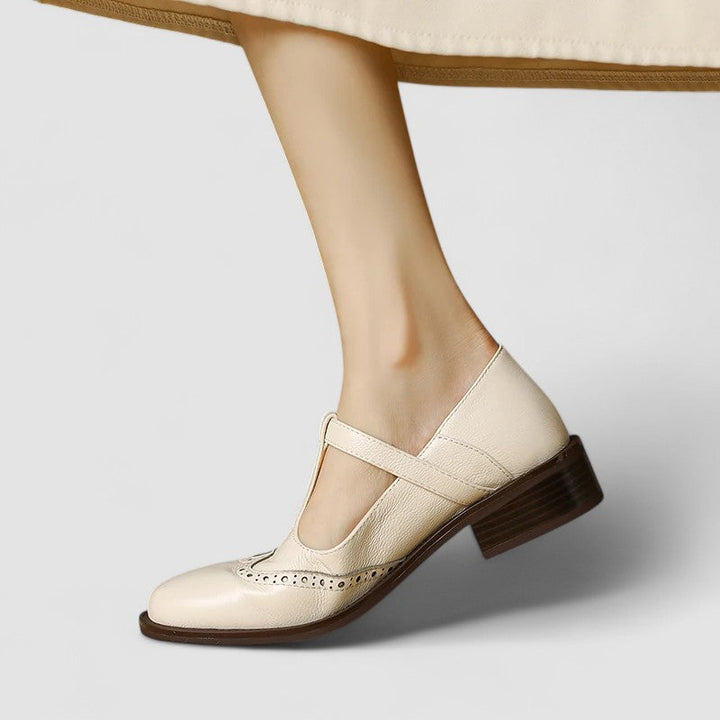 Phyllis | Two-Tone Brogue Mary Janes