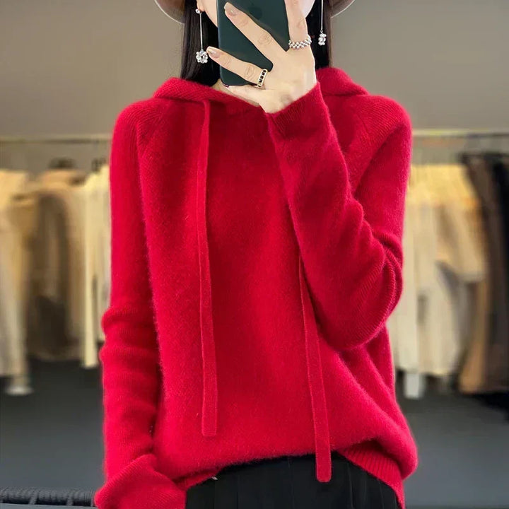 Kerry | Fluffy Knit Hoodie