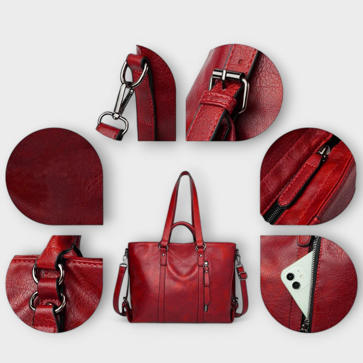 Mabyn | Large Buckle-Strap Tote