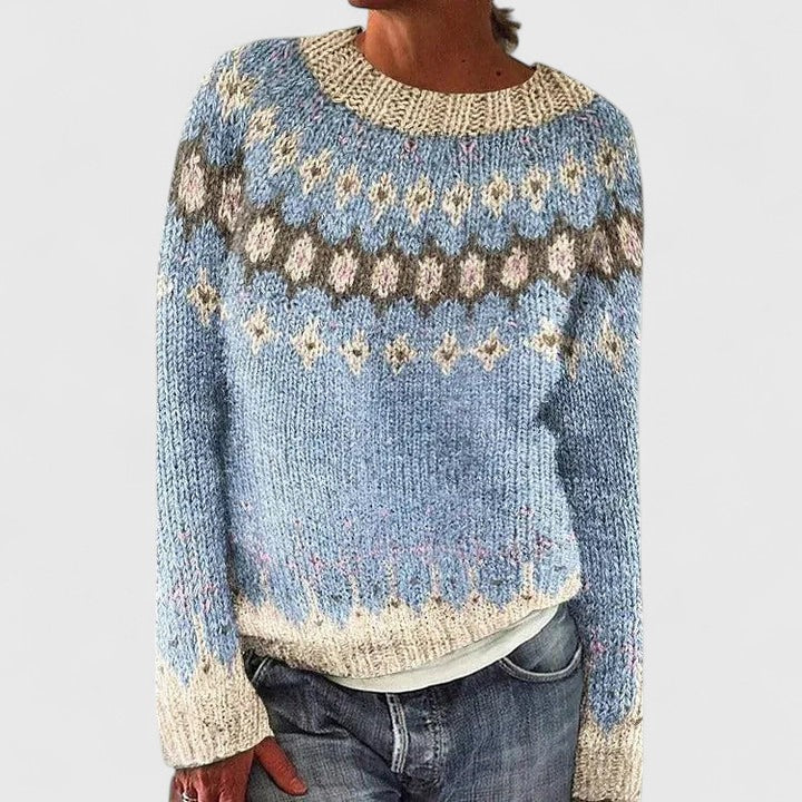 Cilla | Fair Isle Yoke Sweater