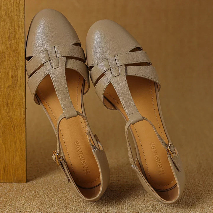 Joan | T-Bar Low Heel Shoes