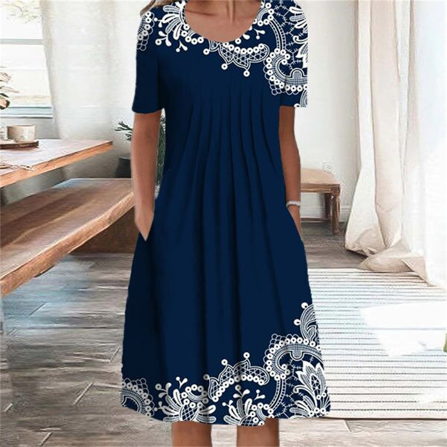 Matilda™ | Vintage Floral Art Print Dress