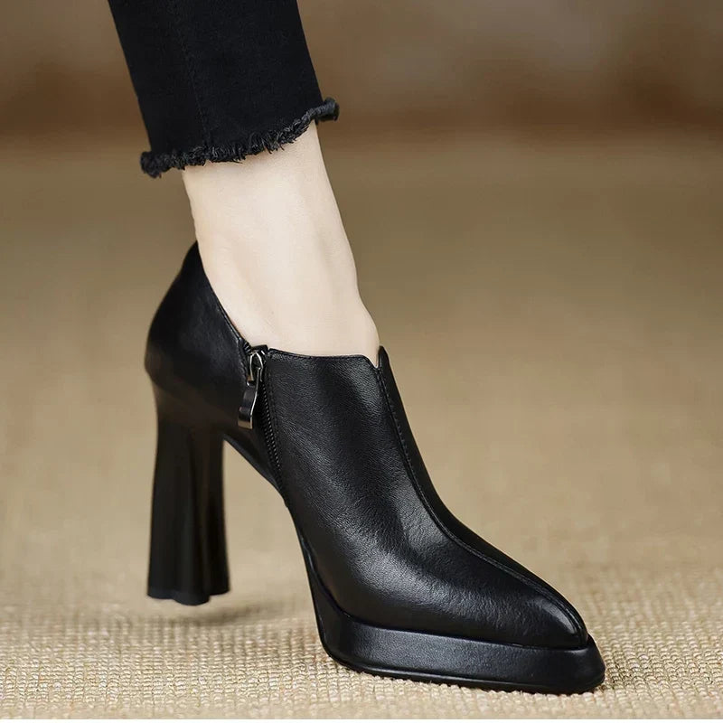 Evelyn | Pointed-Toe Block Heels