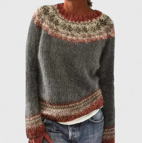 Cilla | Fair Isle Yoke Sweater