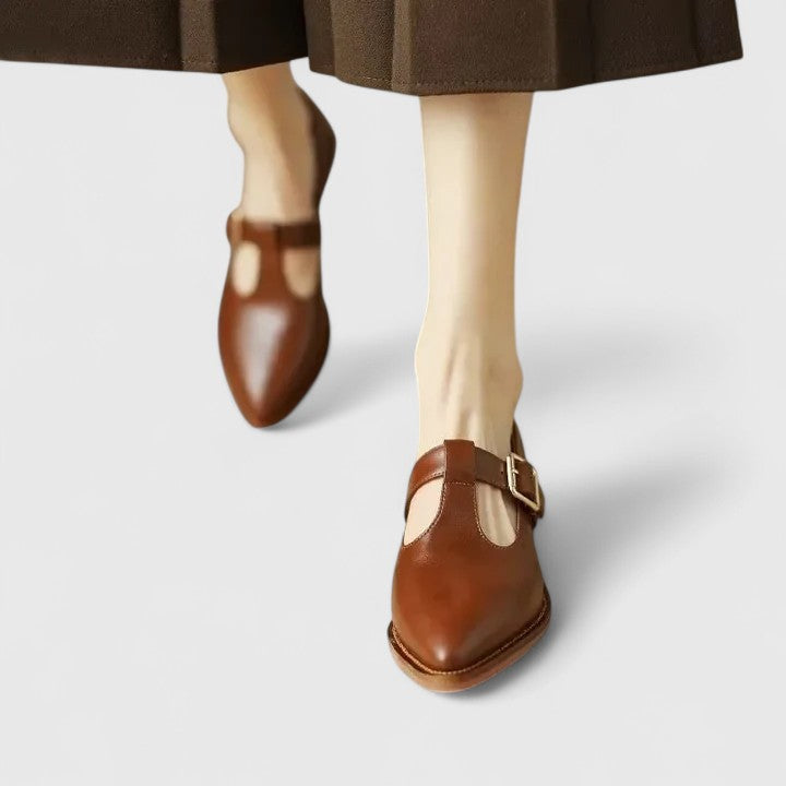 Ursula | Pointed Mary Jane Flats