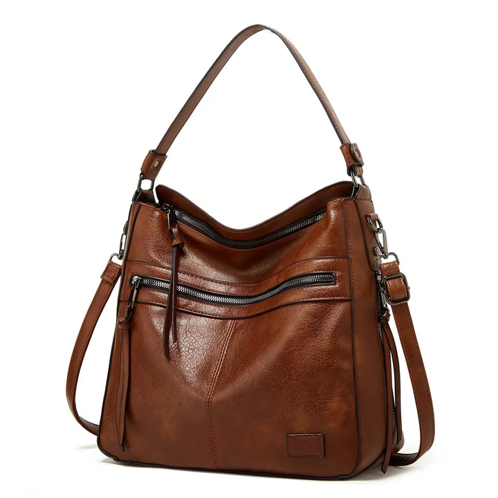 Muriel's Timeless Elegance | Leather Shoulder Bag