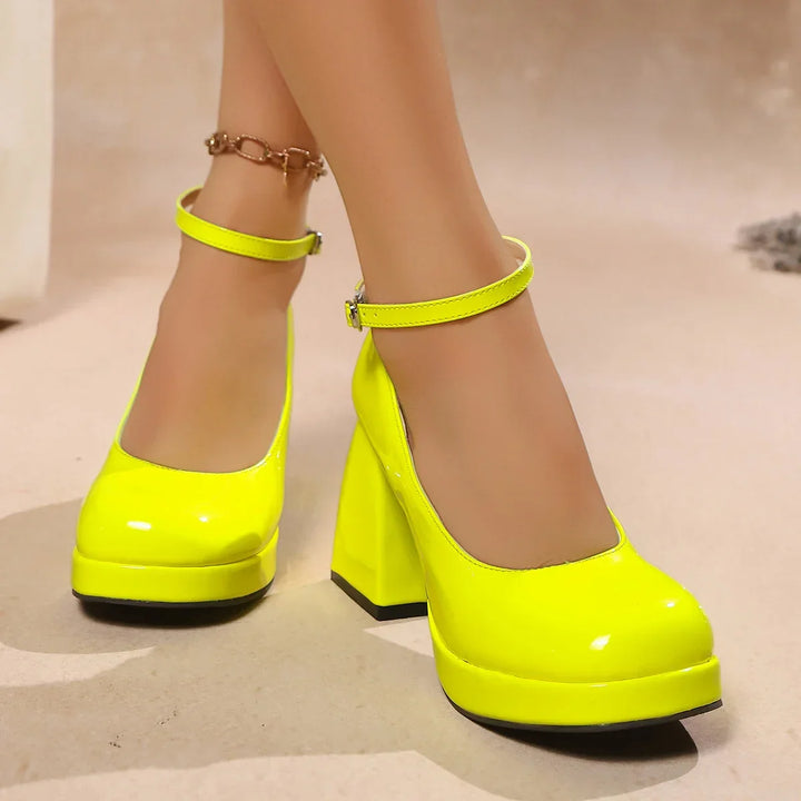 Scarlet Genuine Leather Heels