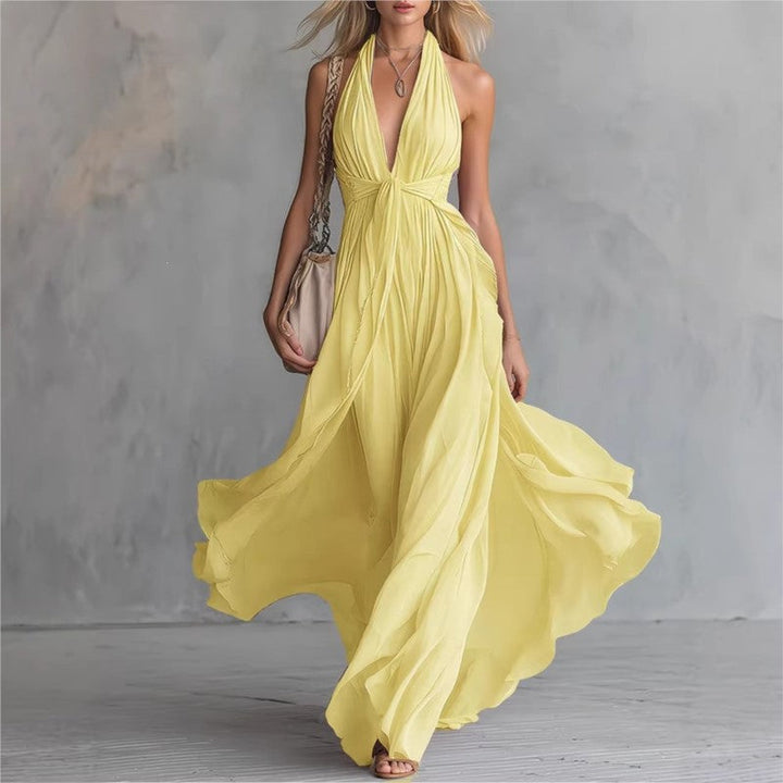 Women's V-neck Long Dresses