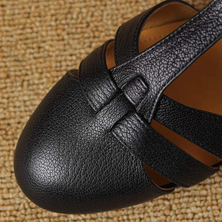 Joan | T-Bar Low Heel Shoes