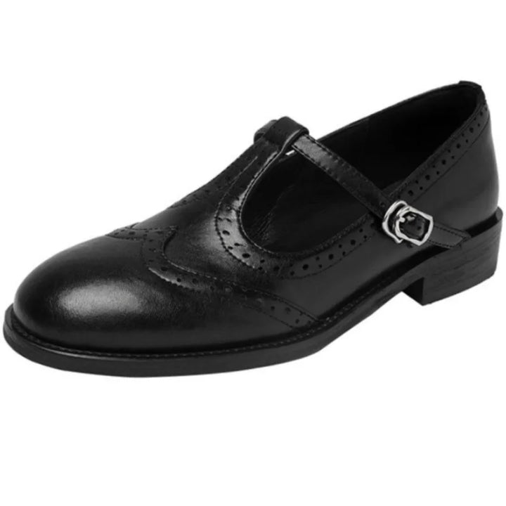Peggy | Brogue T-Strap Mary Janes