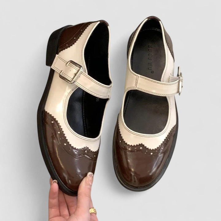 Audrey | Two-Tone Mary Jane Shoes