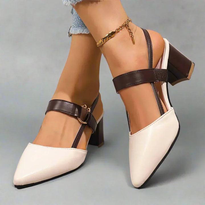 Daphne | Buckle Mary Jane Block Heels