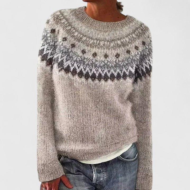 Cilla | Fair Isle Yoke Sweater