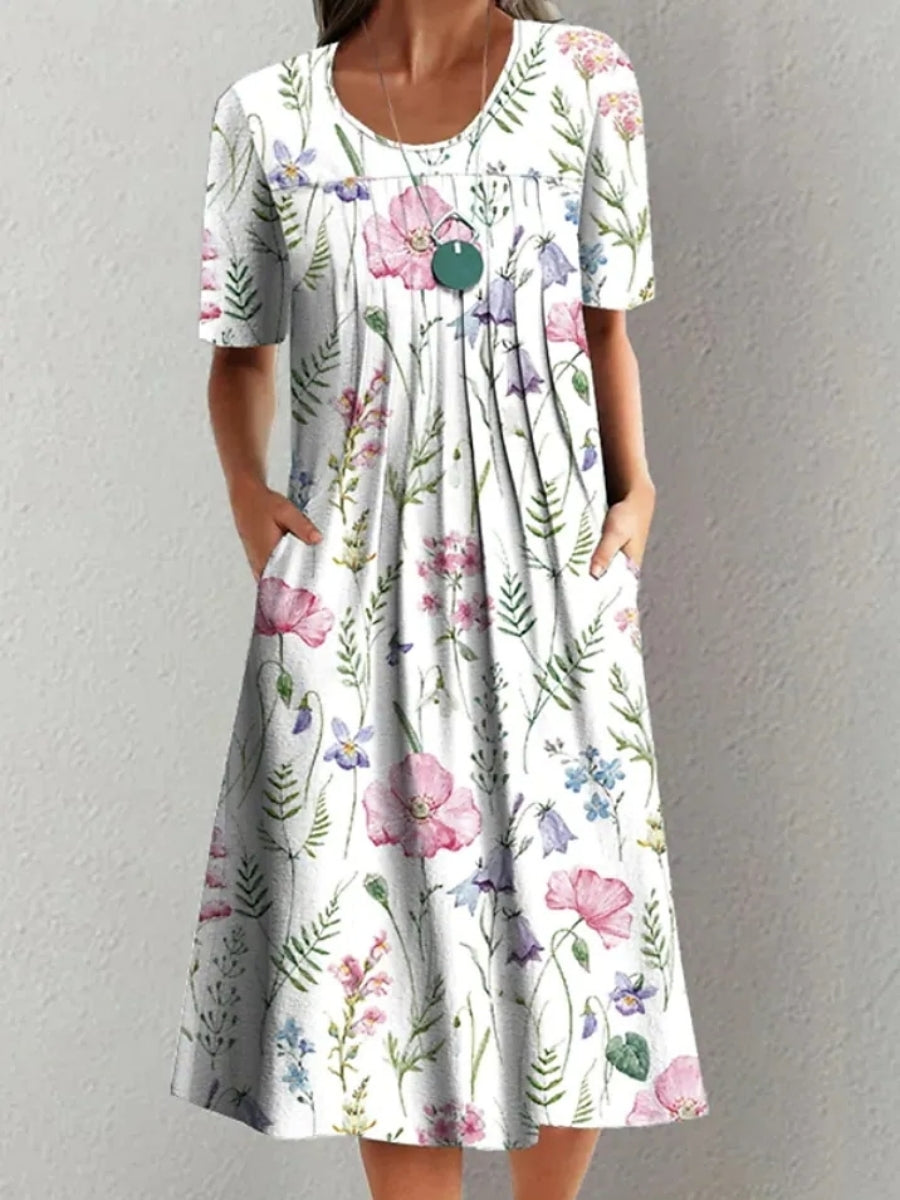 Mabel™ | Vintage Floral Art Print Dress