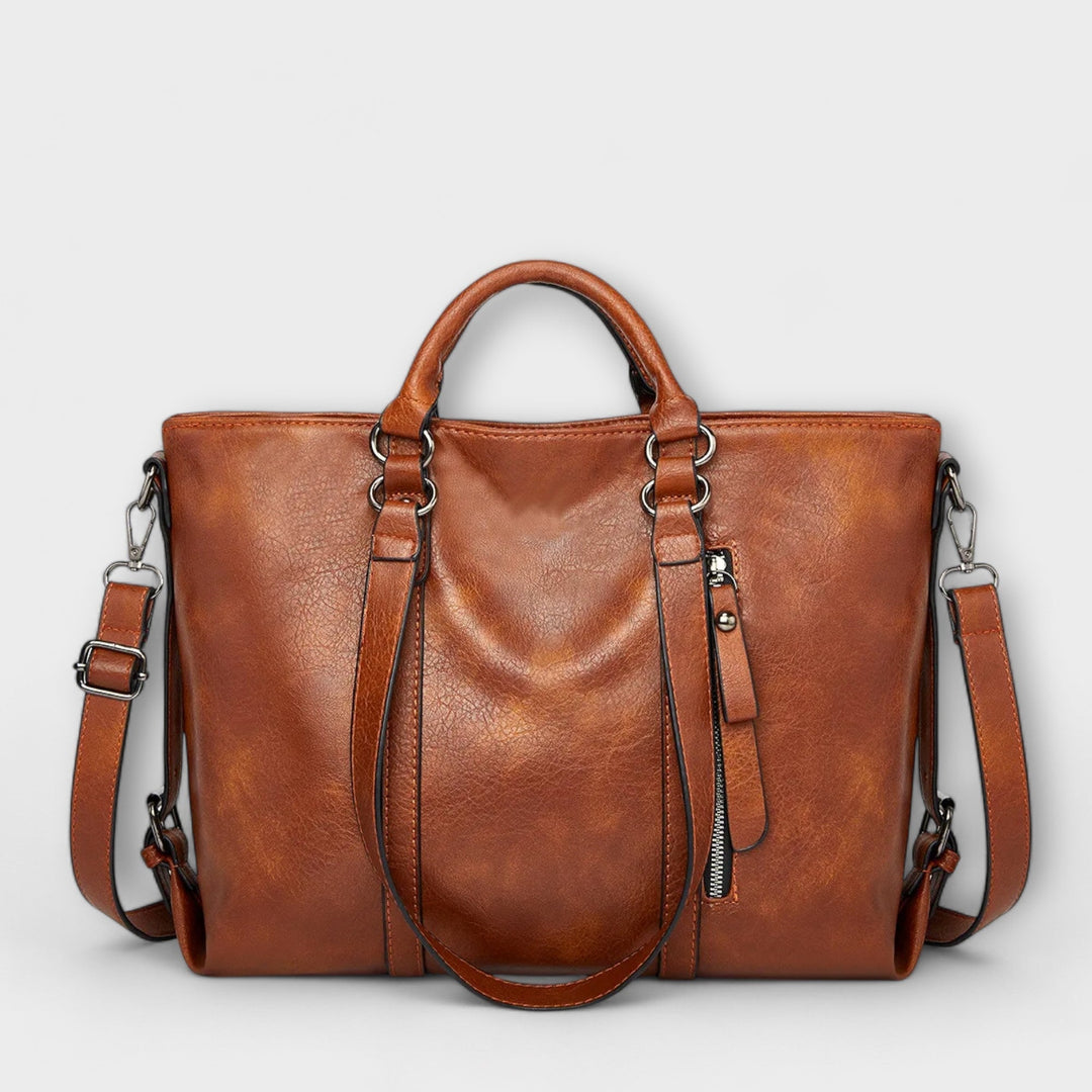 Mabyn | Large Buckle-Strap Tote