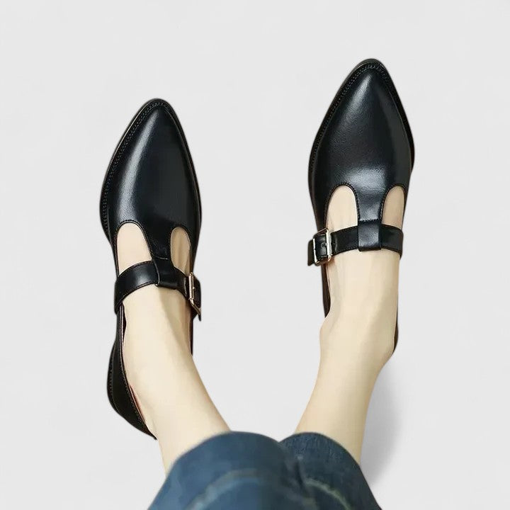 Ursula | Pointed Mary Jane Flats