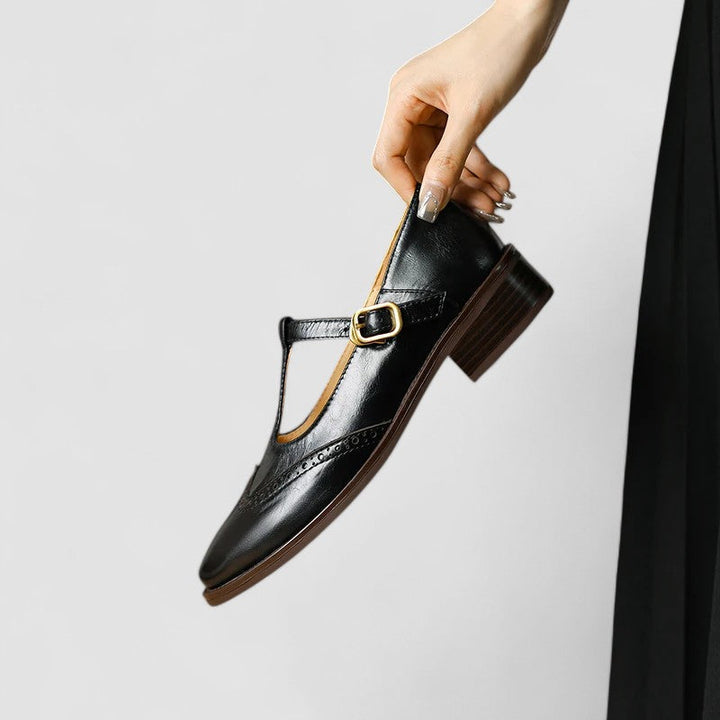 Phyllis | Two-Tone Brogue Mary Janes