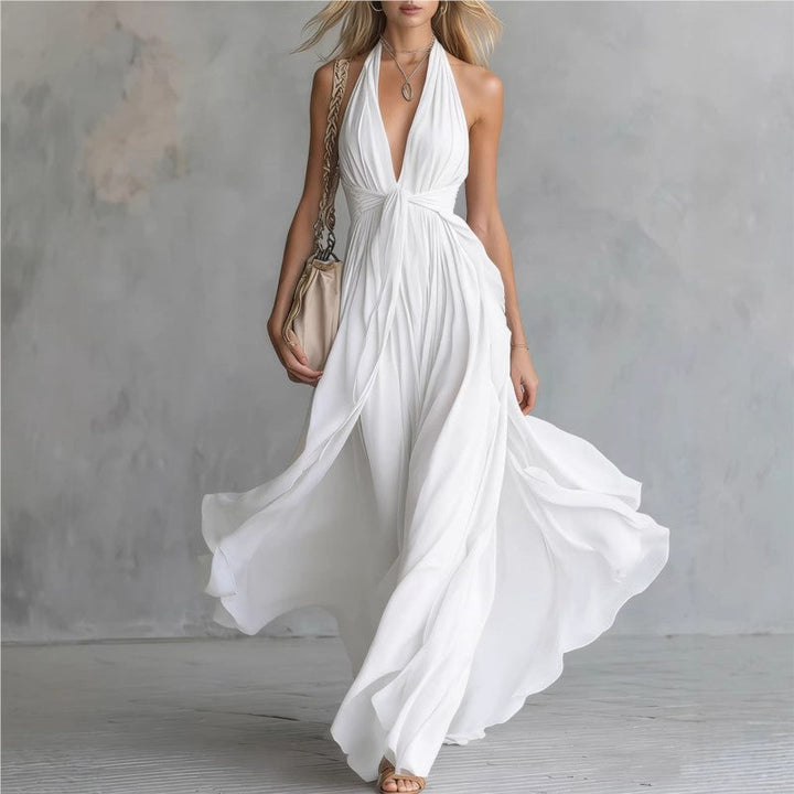 Women's V-neck Long Dresses