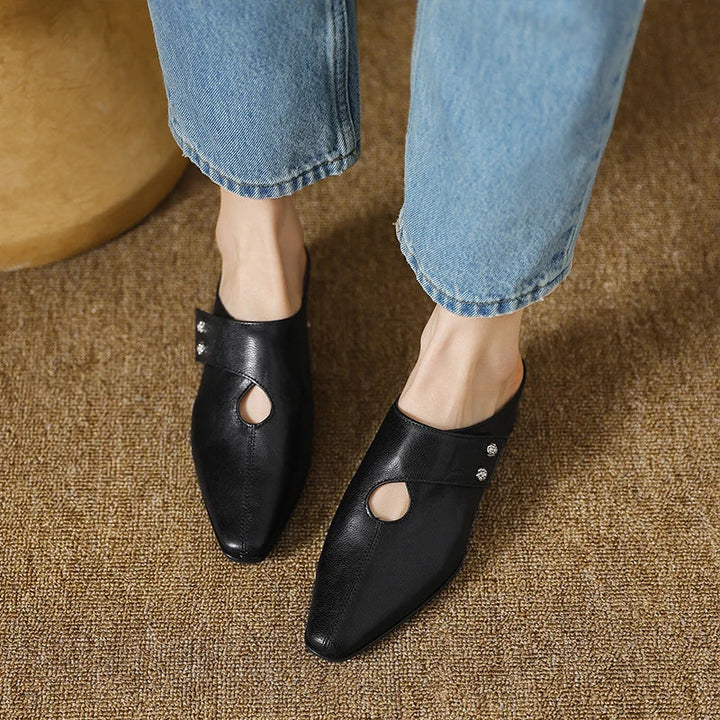 Maud | Pointed Slip-On Mules