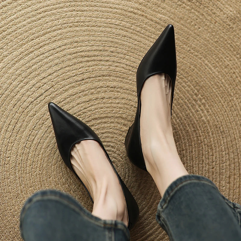 Avine Genuine Leather Flats