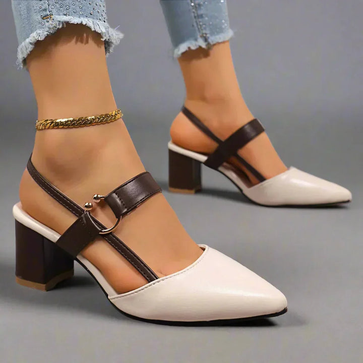 Daphne | Buckle Mary Jane Block Heels