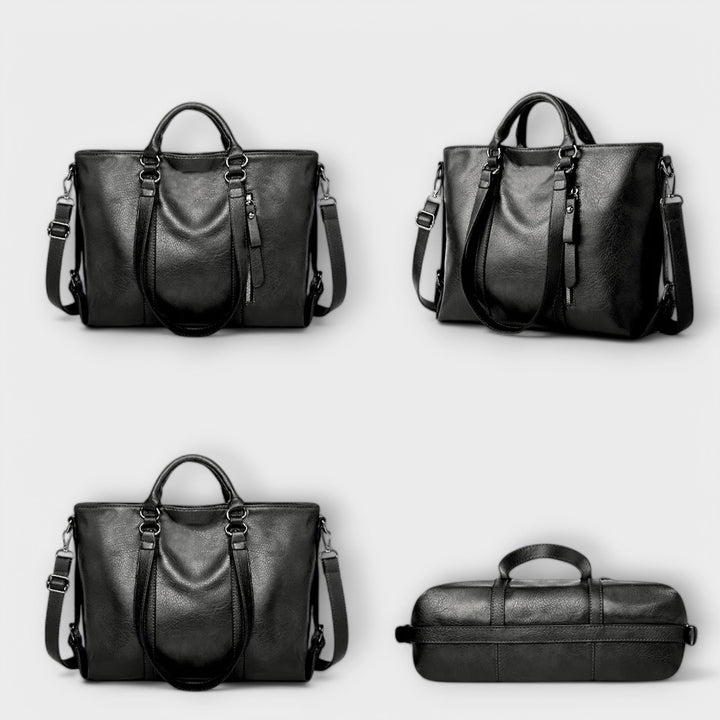 Mabyn | Large Buckle-Strap Tote
