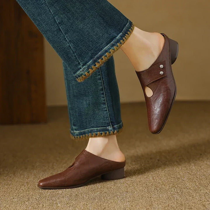 Maud | Pointed Slip-On Mules