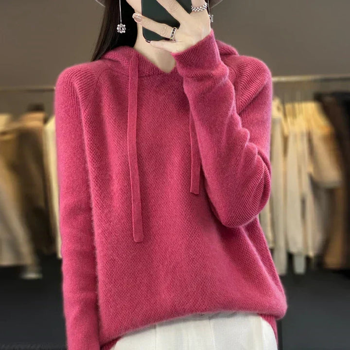 Kerry | Fluffy Knit Hoodie