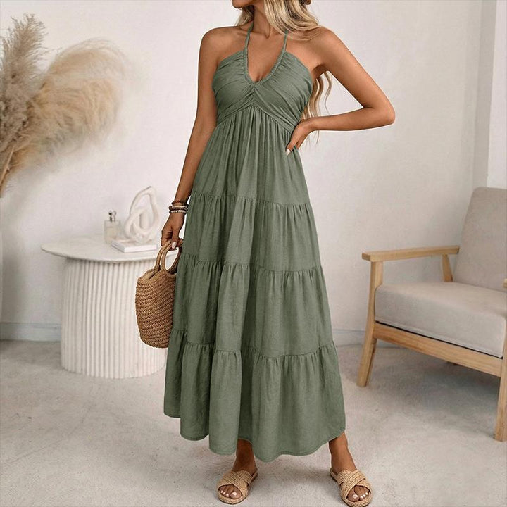 Women's Halter Neck Maxi Dress