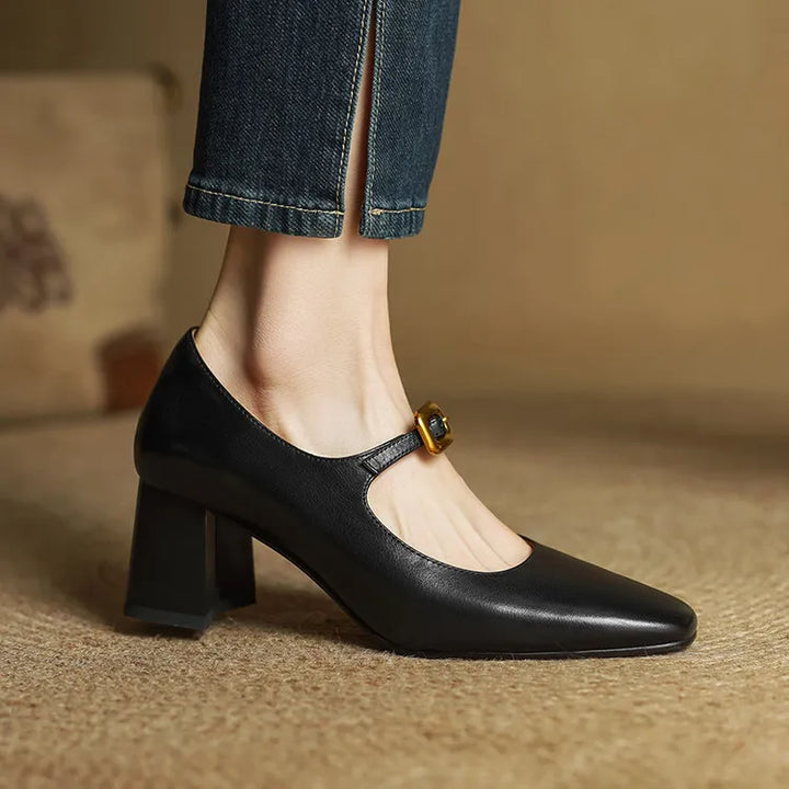 Luisa Genuine Leather Heels