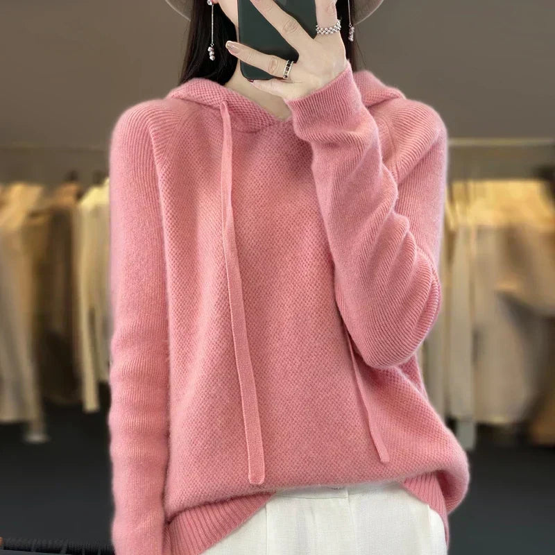 Kerry | Fluffy Knit Hoodie