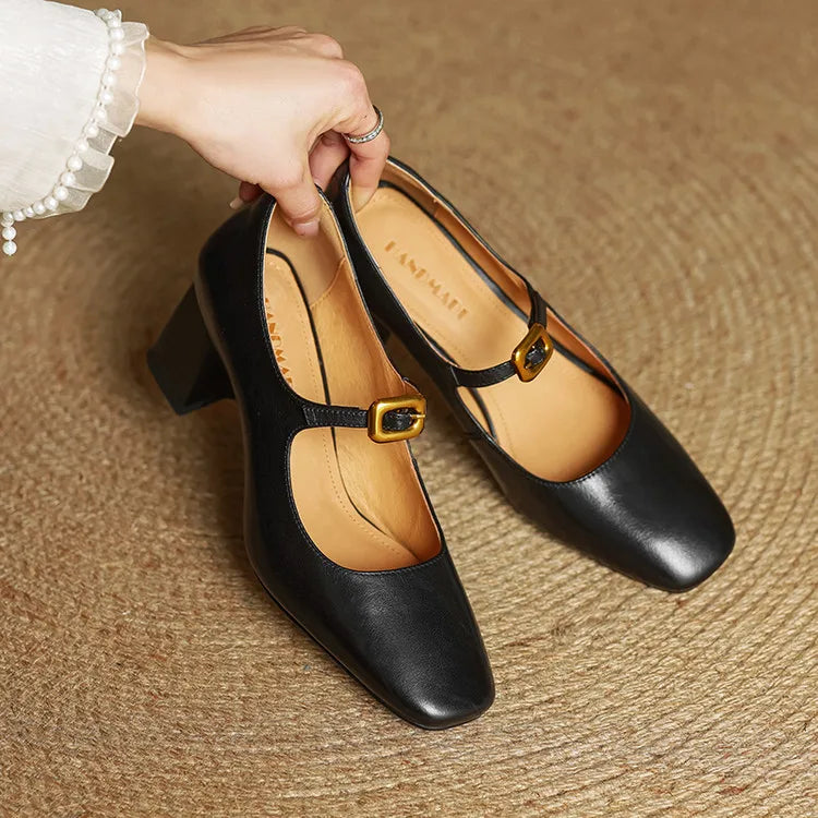 Luisa Genuine Leather Heels