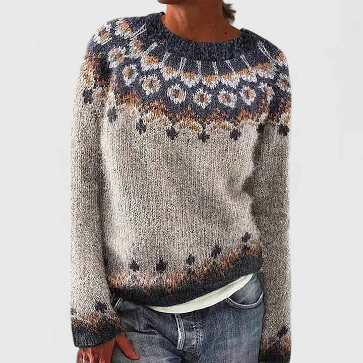 Cilla | Fair Isle Yoke Sweater