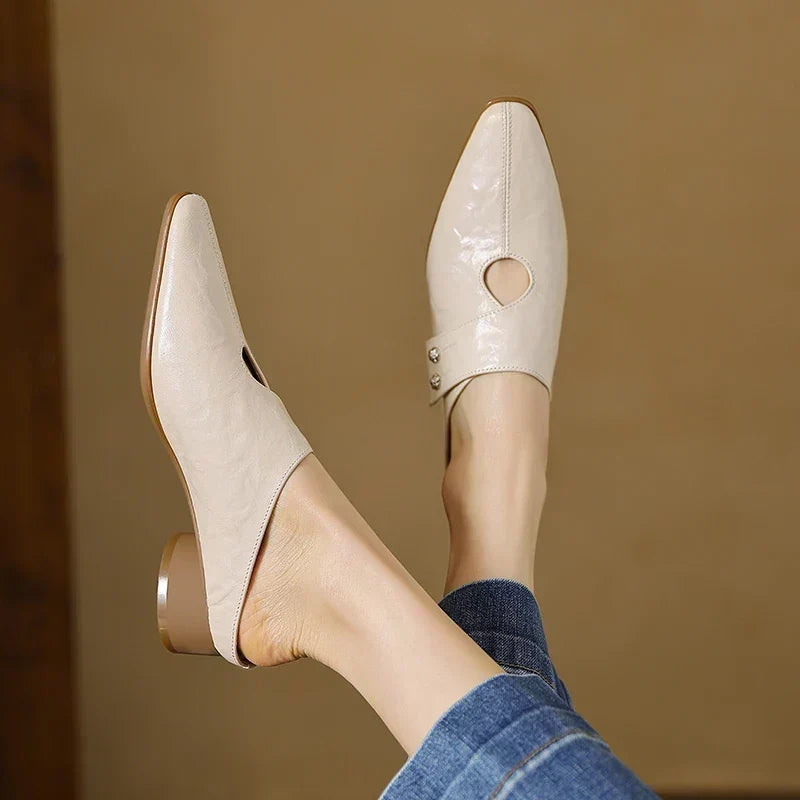 Maud | Pointed Slip-On Mules