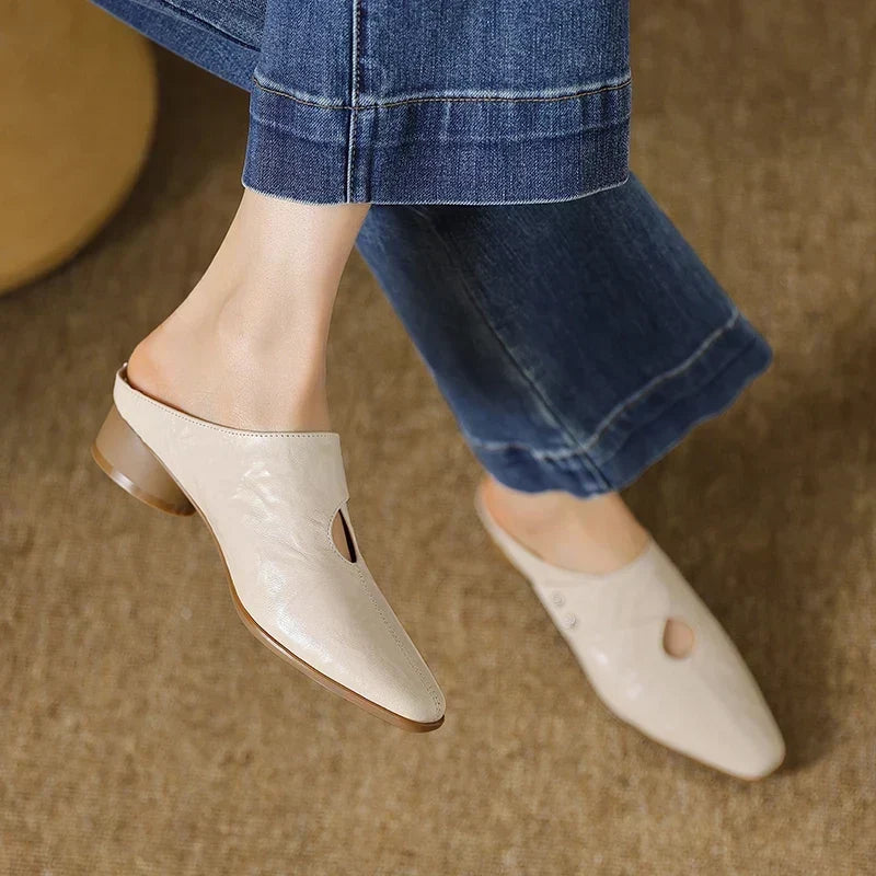 Maud | Pointed Slip-On Mules