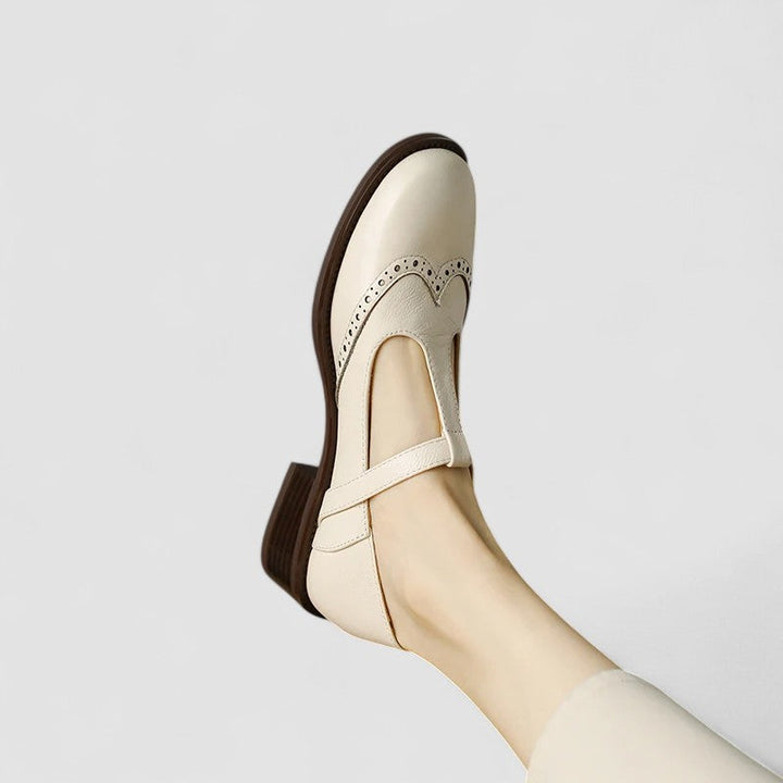Phyllis | Two-Tone Brogue Mary Janes