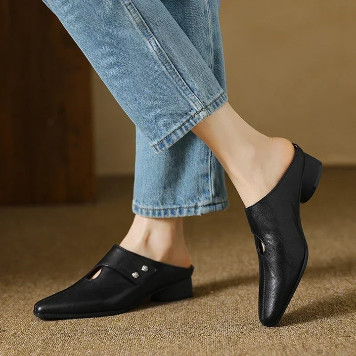 Maud | Pointed Slip-On Mules