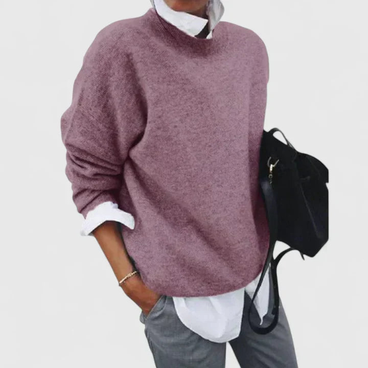 Rhian | Soft Crew Knit Sweater