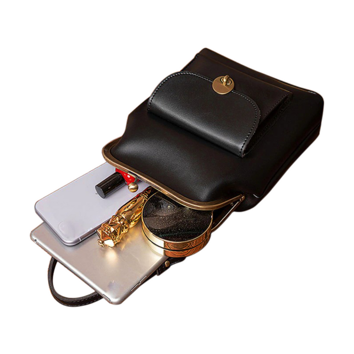 Retro Chic Vintage Kiss-Lock Handbag