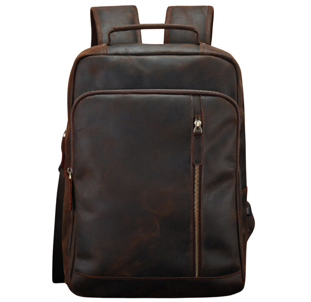 Austin - Retro Crazy Horse Leather Backpack