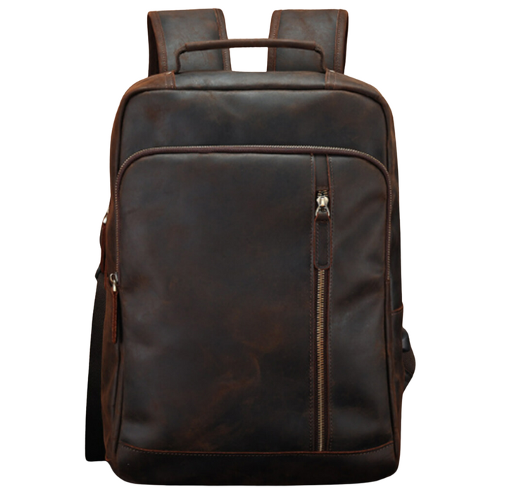 Austin - Retro Crazy Horse Leather Backpack