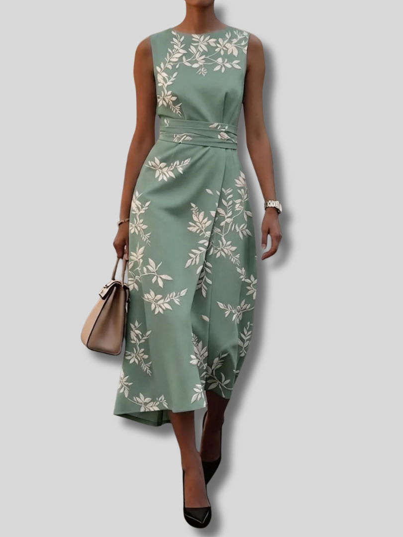 Maribella™ | Women Floral Summer Dress Sleeveless A-Line Dress