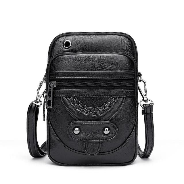 Vellana Vintage Charm | Leather Crossbody Bag