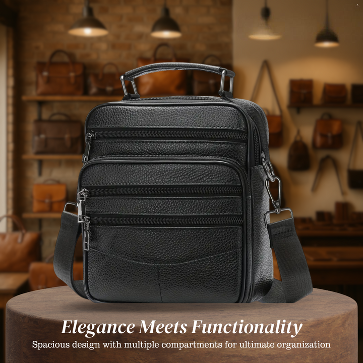Jacob - Men's Vintage Leather Crossbody Bag