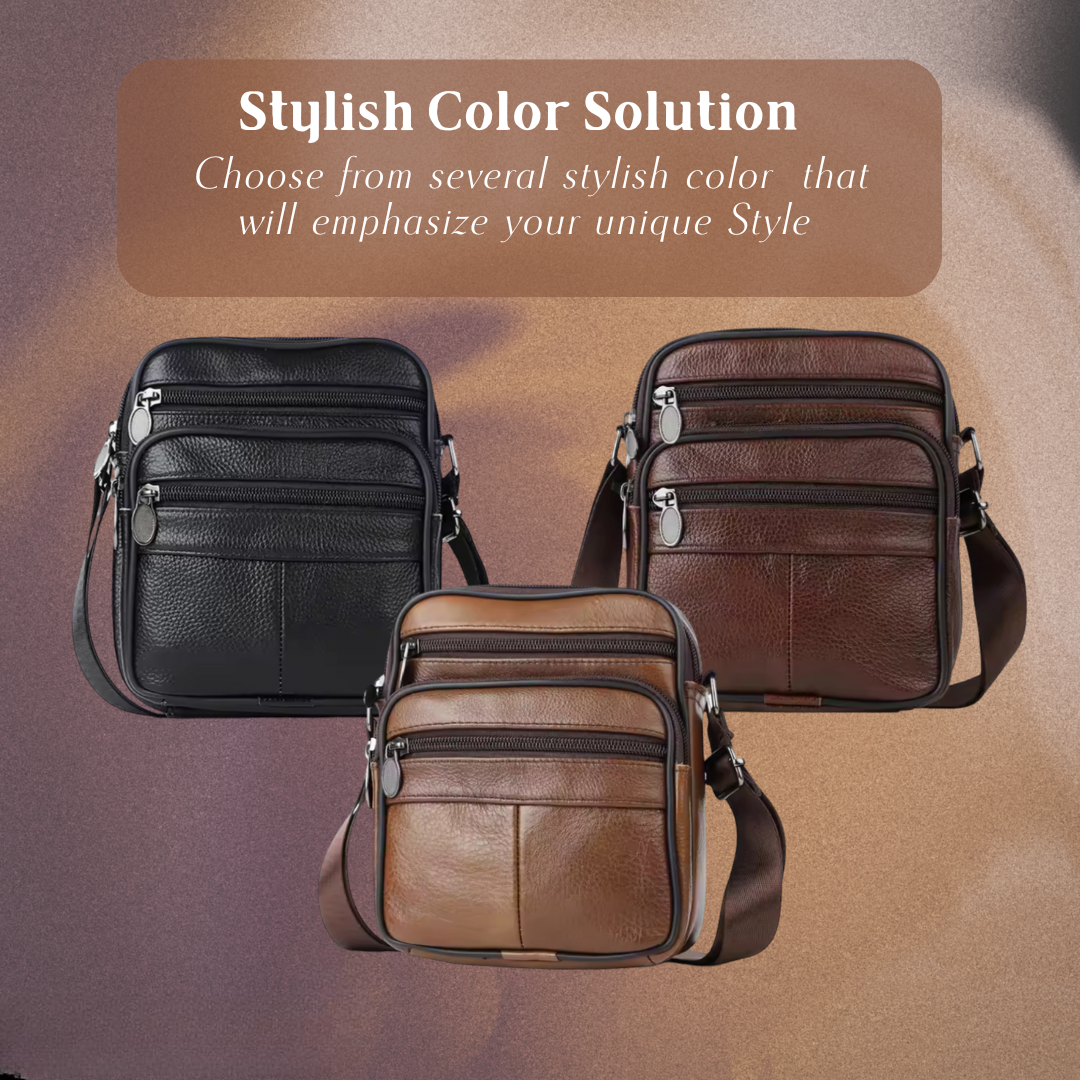Ryan - Men's Leather Crossbody Business Bag