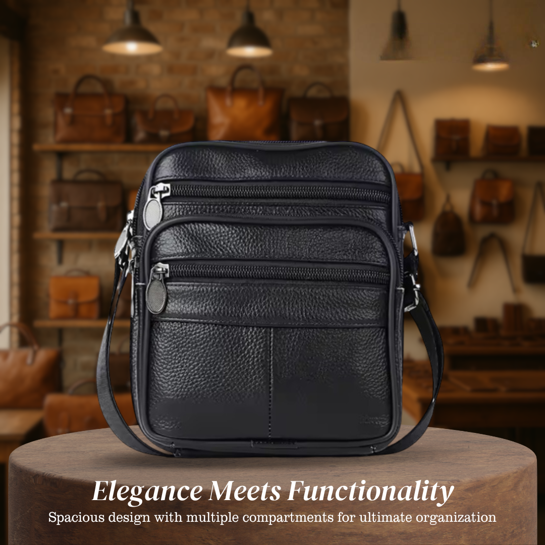 Ryan - Men's Leather Crossbody Business Bag