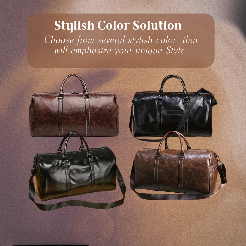 Austin - Premium Leather Weekend Travel Bag